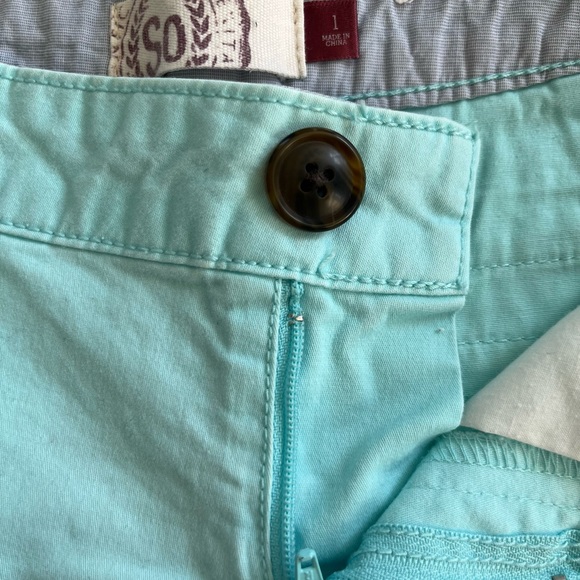 SO Tiffany Blue Mid-rise Shorts - Picture 3 of 3